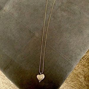 Approx 35 inch  chain and heart